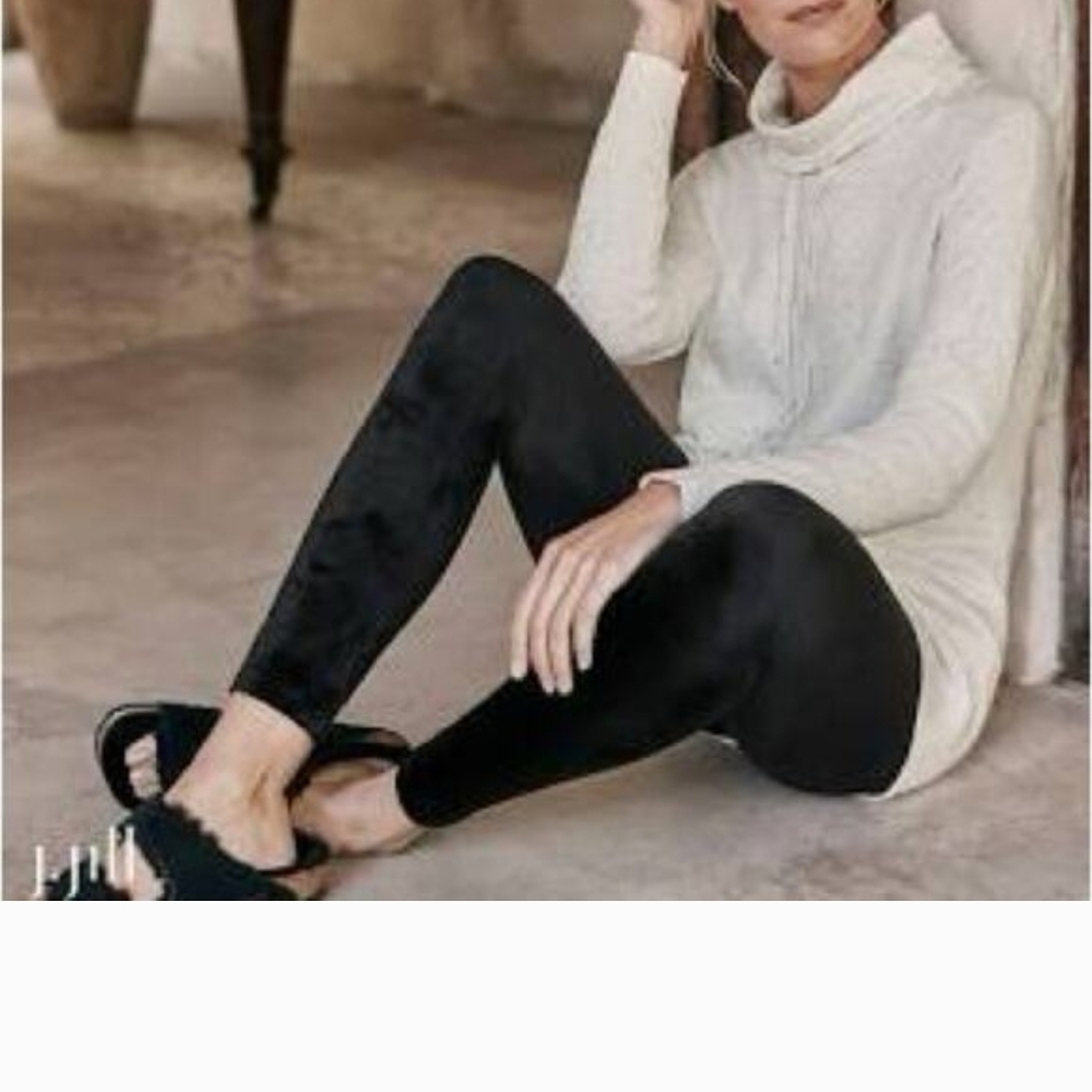 Pure Jill Black Velour Leggings